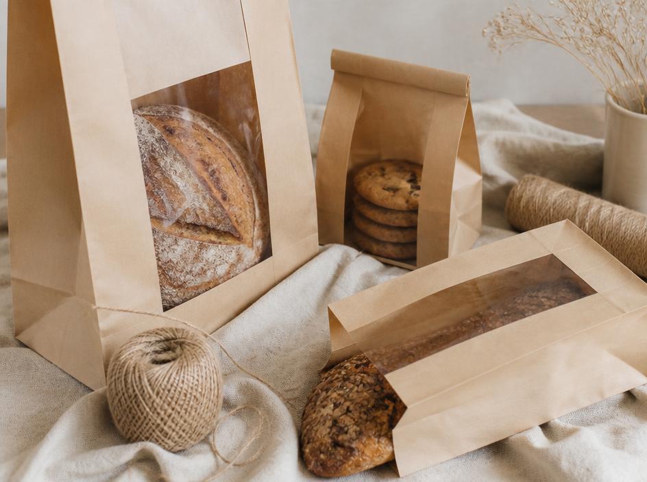 Funcoo Kraft Sourdough Bread Bags